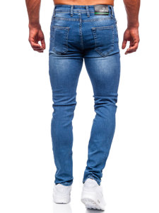 Pantaloni in jeans slim fit da uomo blu Bolf 6767