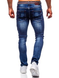 Pantaloni in jeans slim fit da uomo blu Bolf 80033W0