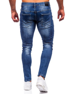 Pantaloni in jeans slim fit da uomo blu Bolf MP007BS