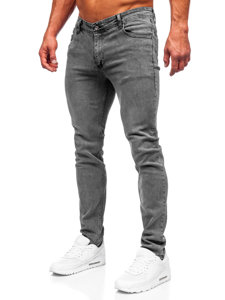 Pantaloni in jeans slim fit da uomo grafite Bolf 6597