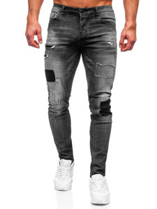 Pantaloni in jeans slim fit da uomo grafite Bolf MP0031G