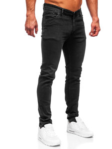 Pantaloni in jeans slim fit da uomo neri Bolf 6693S