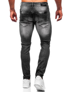 Pantaloni in jeans slim fit da uomo neri Bolf MP0001N