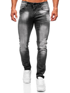 Pantaloni in jeans slim fit da uomo neri Bolf MP0001N