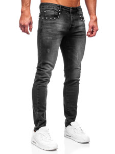 Pantaloni in jeans slim fit da uomo neri Bolf MP0057N