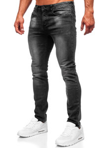 Pantaloni in jeans slim fit da uomo neri Bolf MP0066N