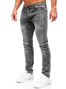 Pantaloni in jeans slim fit da uomo neri Bolf MP0069N