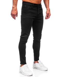 Pantaloni in jeans slim fit da uomo nero Bolf 6087