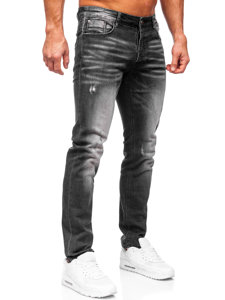 Pantaloni in jeans slim fit da uomo nero Bolf MP0070N