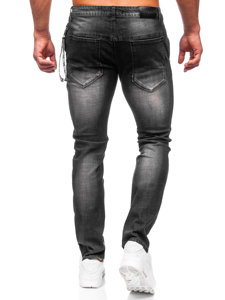 Pantaloni in jeans slim fit da uomo nero Bolf MP0091N