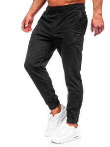 Pantaloni in pile joggers di tuta 4F da uomo neri SPMD014