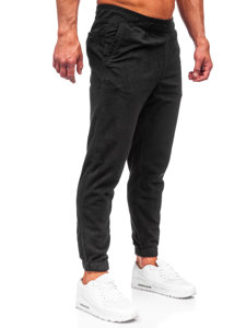 Pantaloni in pile joggers di tuta 4F da uomo neri SPMD014