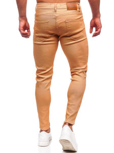 Pantaloni in tessuto da uomo cammello Bolf GT-S