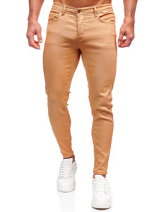 Pantaloni in tessuto da uomo cammello Bolf GT-S