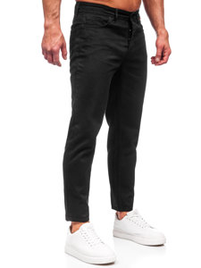 Pantaloni in tessuto da uomo neri Bolf GT