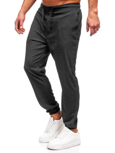 Pantaloni in tessuto jogger da uomo antracite Bolf 0065