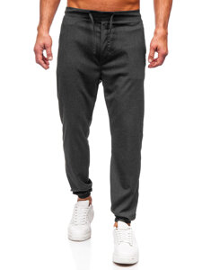 Pantaloni in tessuto jogger da uomo antracite Bolf 0065