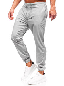 Pantaloni in tessuto jogger da uomo grigio Bolf 0065