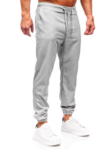 Pantaloni in tessuto jogger da uomo grigio Bolf 0065