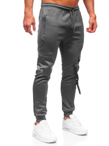 Pantaloni isolati cargo tipo jogger da uomo grafite Bolf HW2206