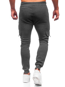 Pantaloni isolati cargo tipo jogger da uomo grafite Bolf HW2207