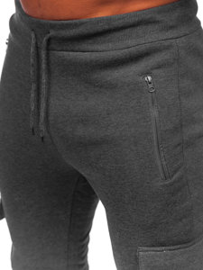 Pantaloni isolati cargo tipo jogger da uomo grafite Bolf HW2207