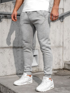 Pantaloni jogger da uomo grigi Bolf CK01