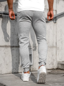 Pantaloni jogger da uomo grigi Bolf CK01