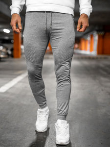 Pantaloni jogger da uomo grigi Bolf HW2351