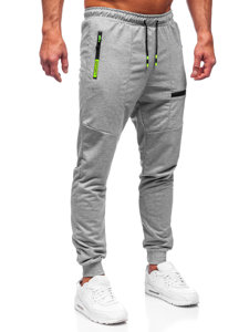 Pantaloni jogger da uomo grigi Bolf K10353