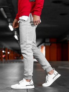 Pantaloni jogger da uomo grigi Bolf XW01-B