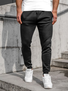 Pantaloni jogger da uomo neri Bolf CK01