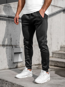 Pantaloni jogger da uomo neri Bolf CK01