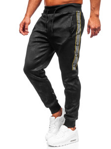 Pantaloni jogger da uomo neri Bolf HM386