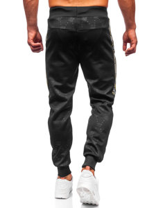 Pantaloni jogger da uomo neri Bolf HM386