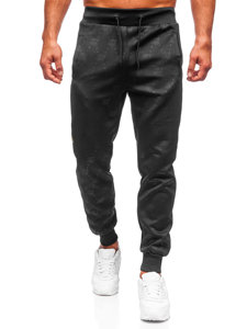 Pantaloni jogger da uomo neri Bolf HM386