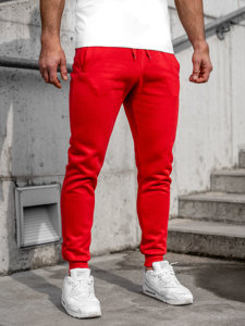 Pantaloni jogger da uomo rossi Bolf CK01