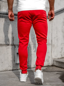 Pantaloni jogger da uomo rossi Bolf CK01