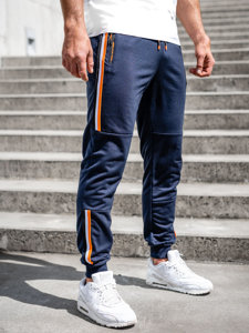 Pantaloni jogger di tuta da uomo blu Bolf K10336A