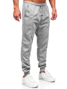 Pantaloni jogger di tuta da uomo grigi Bolf 8K183