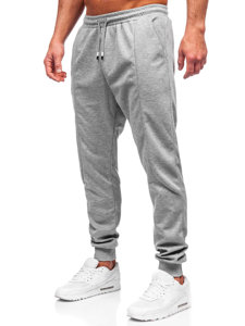 Pantaloni jogger di tuta da uomo grigi Bolf 8K183