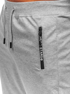 Pantaloni jogger di tuta da uomo grigi Bolf 8K198