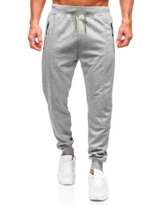 Pantaloni jogger di tuta da uomo grigi Bolf 8K220