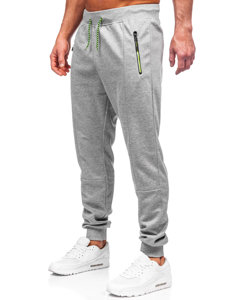 Pantaloni jogger di tuta da uomo grigi Bolf 8K220