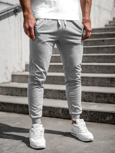 Pantaloni jogger di tuta da uomo grigi Bolf XW02A