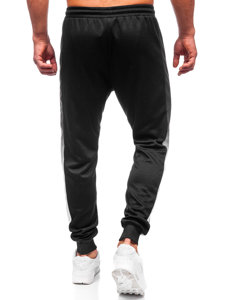 Pantaloni jogger di tuta da uomo neri Bolf 8K188