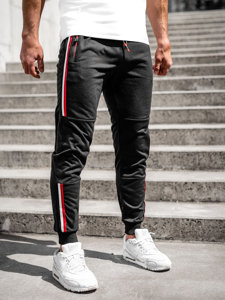 Pantaloni jogger di tuta da uomo neri Bolf K10336A