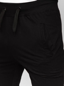 Pantaloni jogger di tuta da uomo neri Bolf XW02A