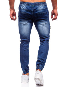 Pantaloni jogger in jeans da uomo blu Bolf MP0078BS