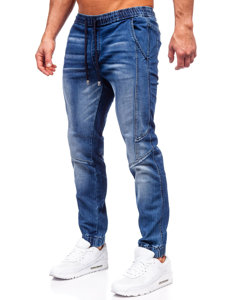 Pantaloni jogger in jeans da uomo blu Bolf MP0115BS